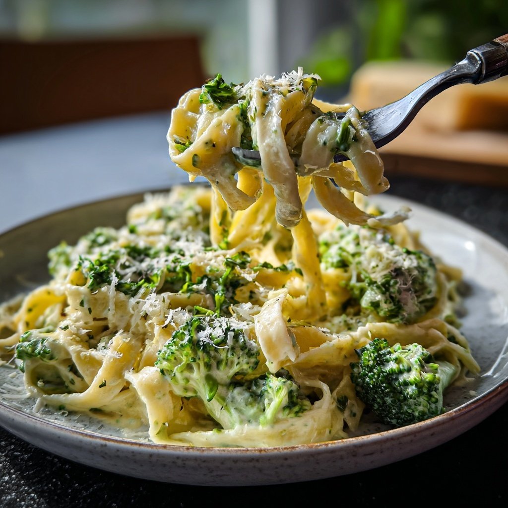 Pasta Mit Brokkoli Und Sahnesauce