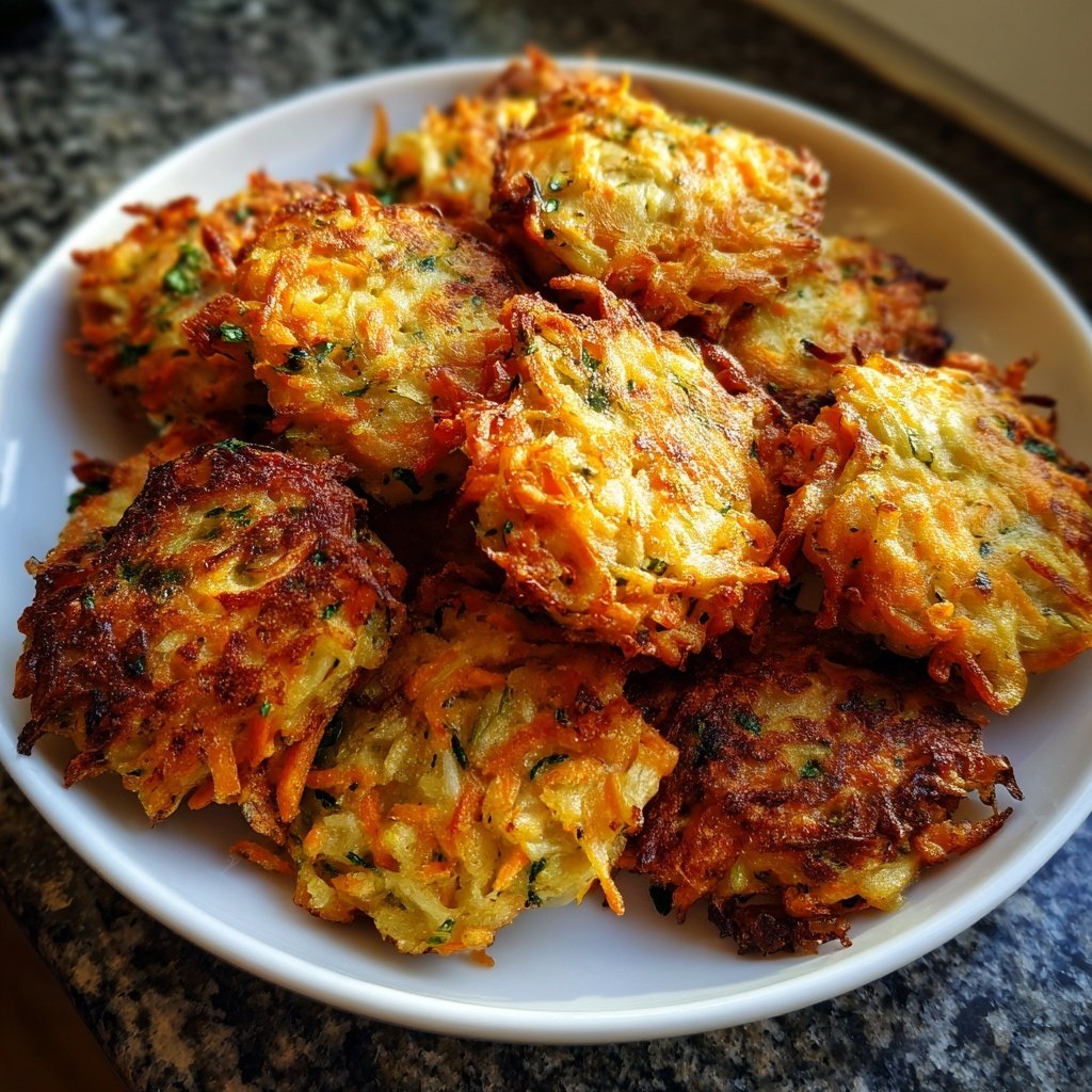 Karotten Puffer Aus Der Pfanne