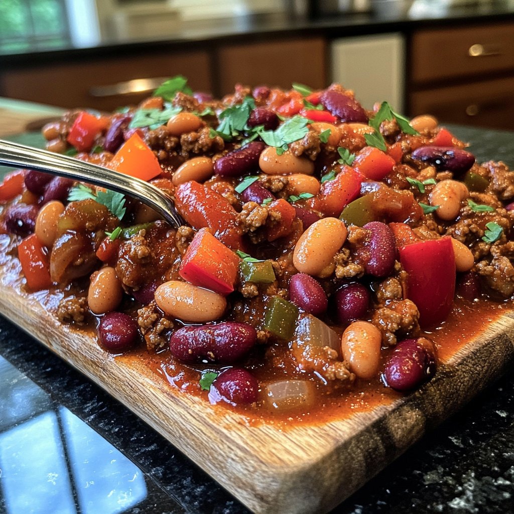 Chili sin Carne mit Koriander