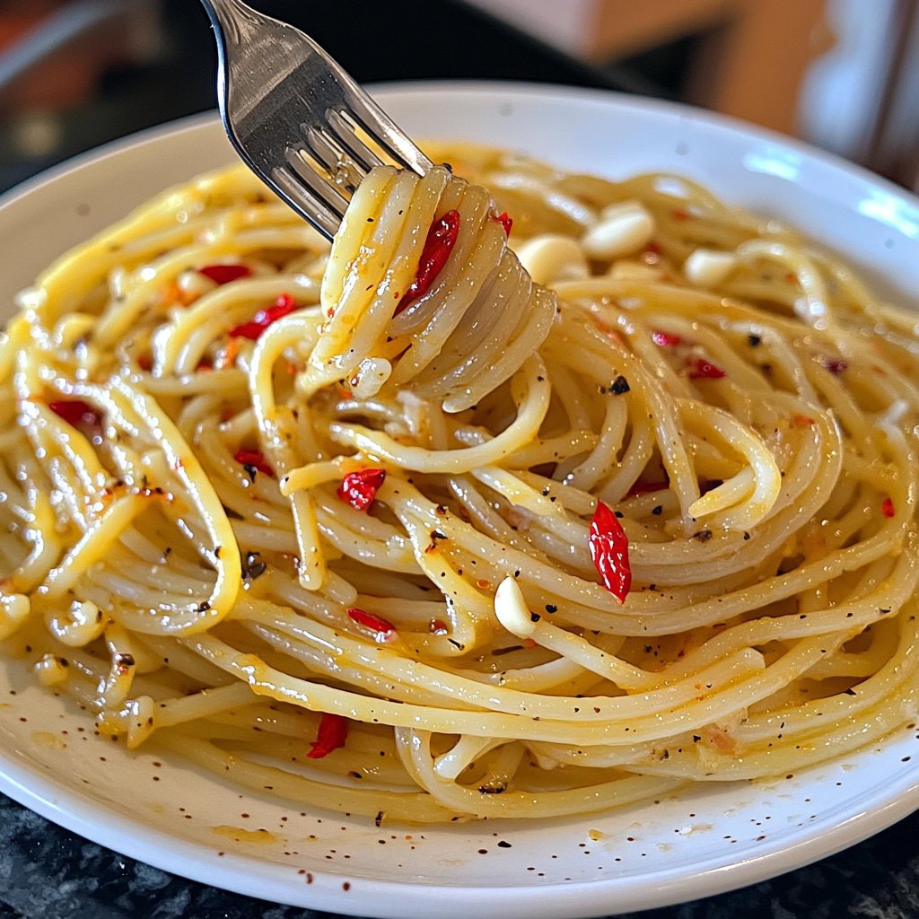 Spaghetti Aglio e Olio mit Chili
