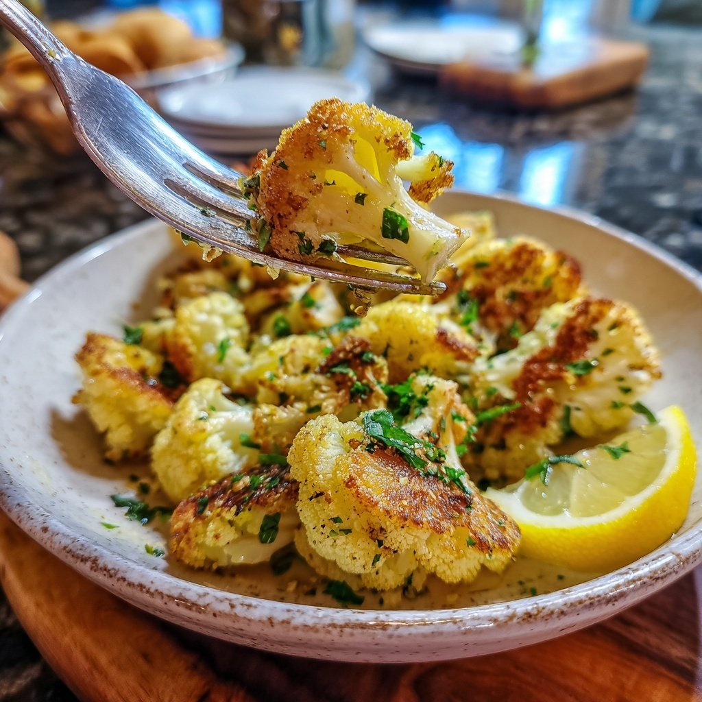 Blumenkohl Pfanne Mit Zitronen Saft