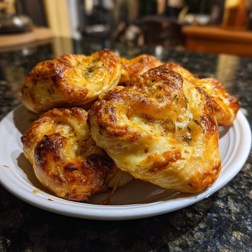 Blätterteig-Herzen mit Käse