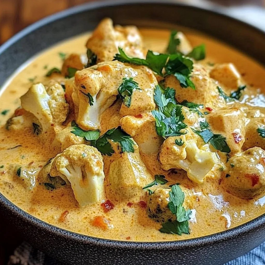 Cremiger Blumenkohl-Curry aus dem Backofen