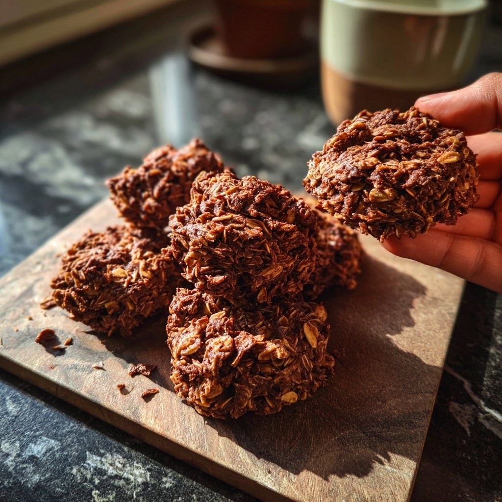Zuckerfreie Snacks mit Hafer und Kakao