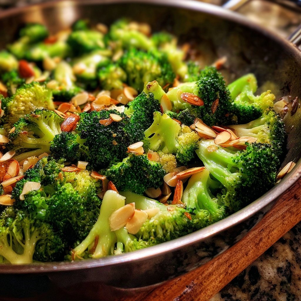 Brokkoli Mandel Pfanne