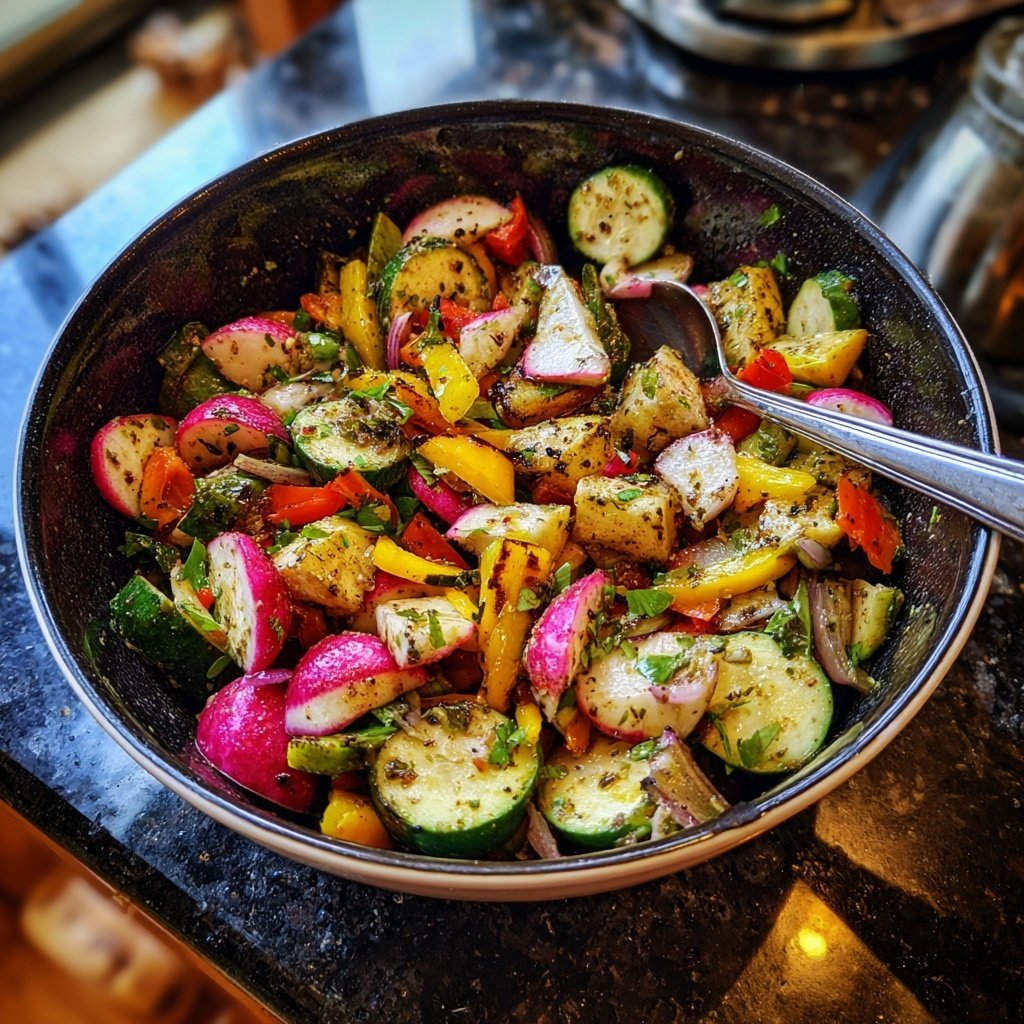 Grill Beilagen Salat Mit Radieschen