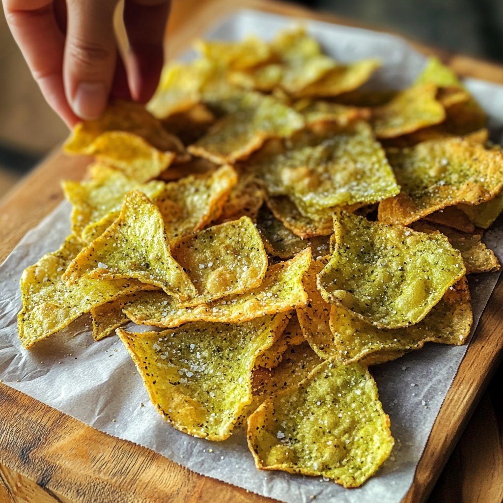 Grünkohl Chips als gesunder Snack