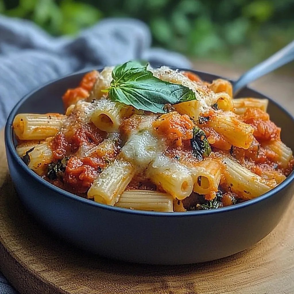 Vegetarischer Nudelauflauf