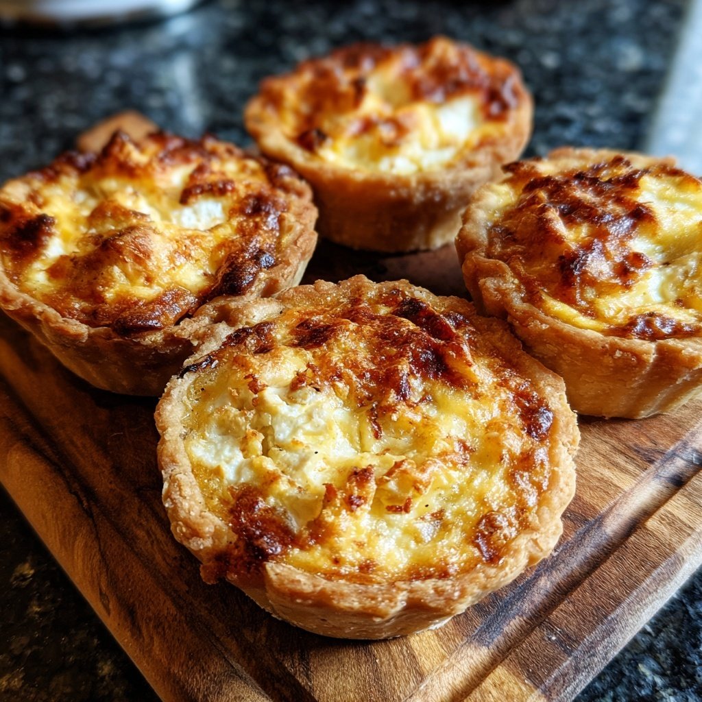 Herzhafte Tartelettes mit Ziegenkäse