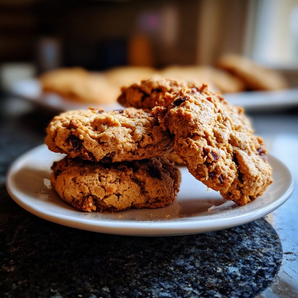 Dattel-Erdnussbutter-Cookies – vegan