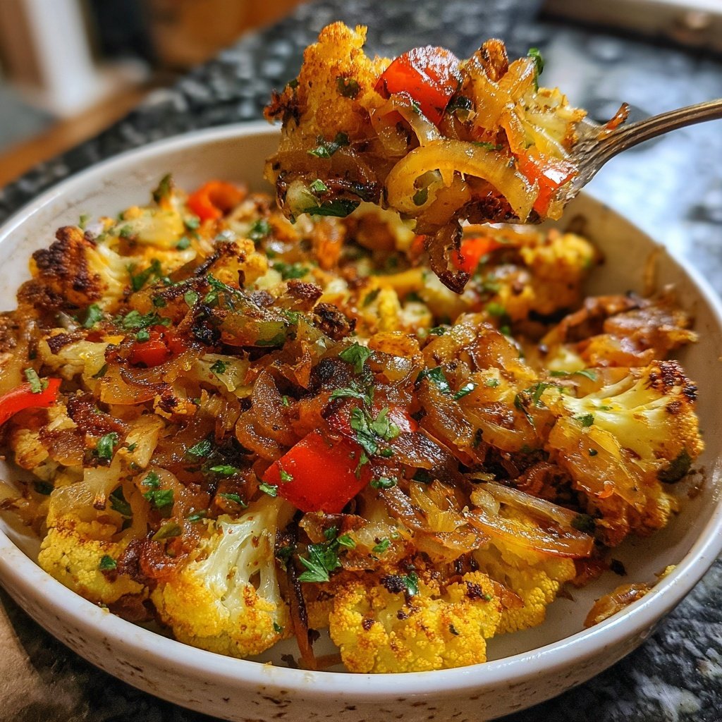 Blumenkohl Pfanne Mediterran